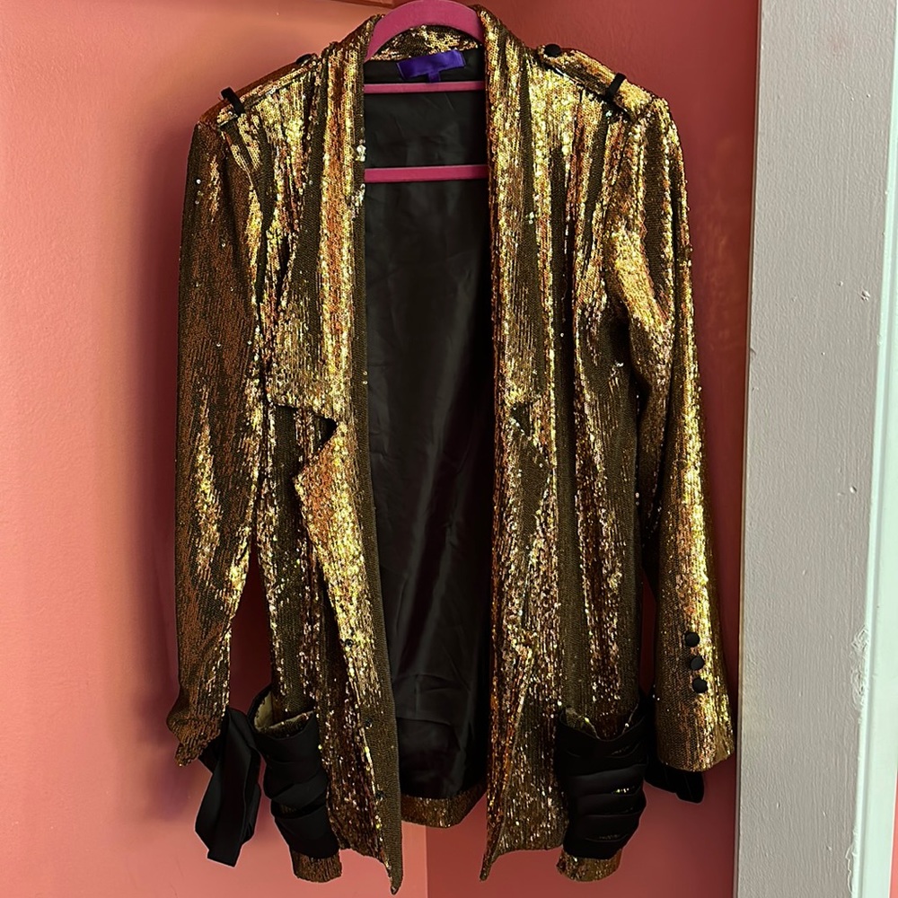 Gold and Black Blazer- Size XS